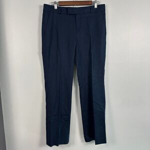 Banana Republic Martin Fit Womens 8 Navy Blue Sleek Trousers Dress Slacks Pants